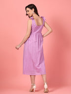 Lilac Schiffli Embroidered Maxi Dress