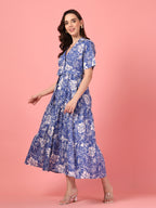 Allover Floral Cotton Maxi Dress