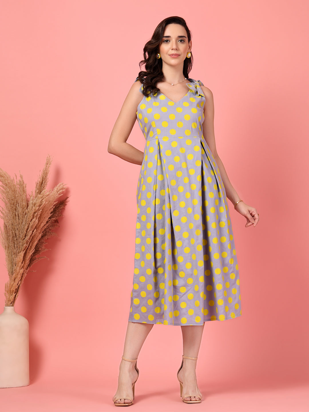 Sleeveless Yellow Dress