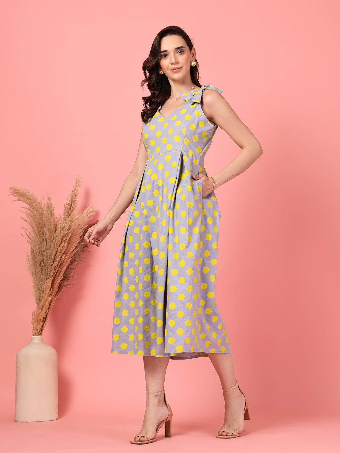 Sleeveless Yellow Dress