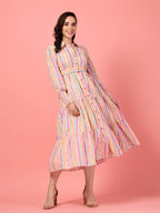 Long Sleeve Cotton Maxi Dress