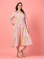 Long Sleeve Cotton Maxi Dress