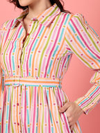 Long Sleeve Cotton Maxi Dress