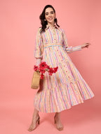 Long Sleeve Cotton Maxi Dress