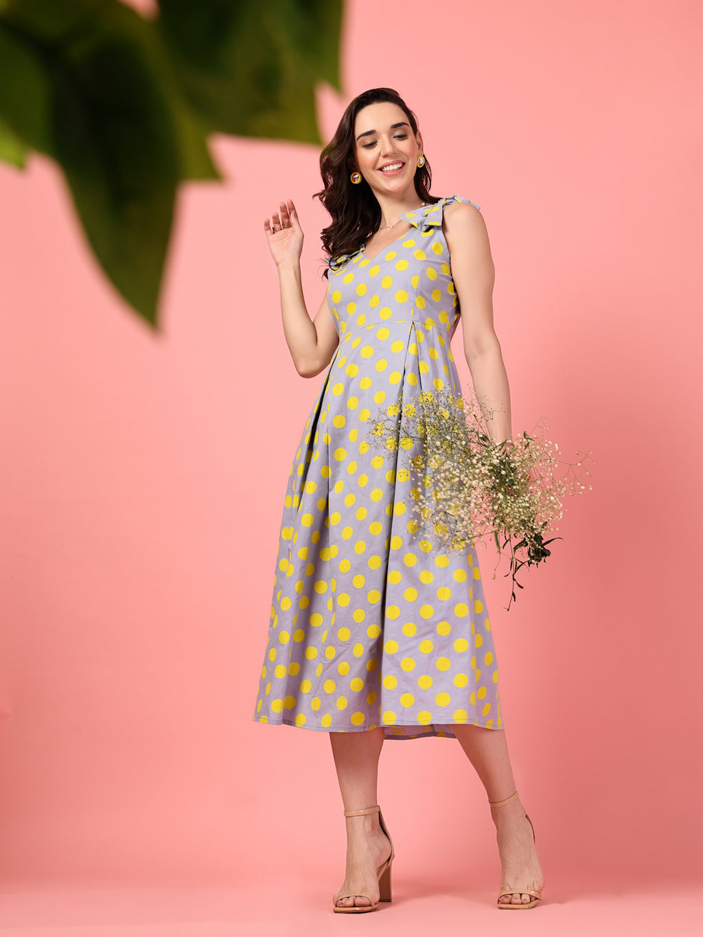 Sleeveless Yellow Dress